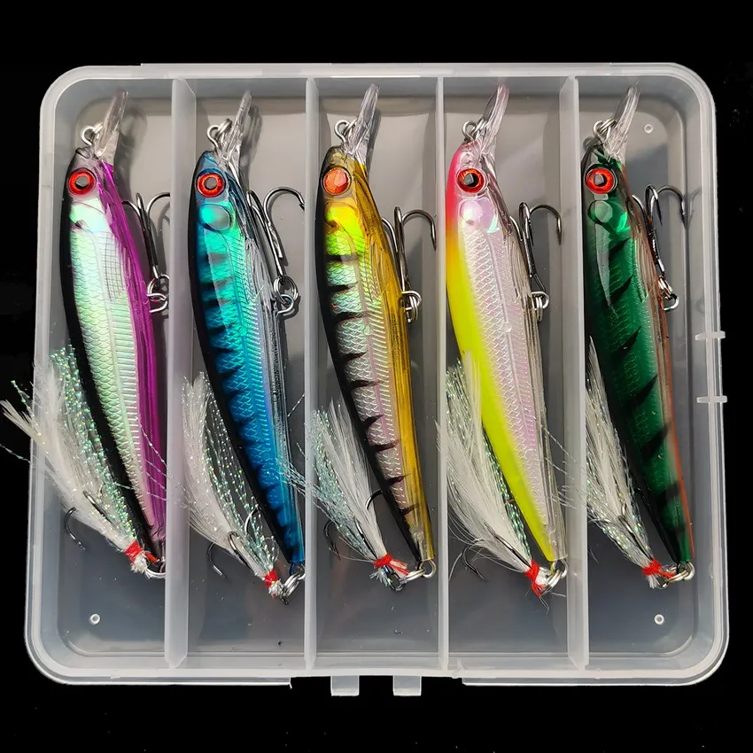 Fishing Hook - 5 шт./коробка, жесткая рыболовная приманка с