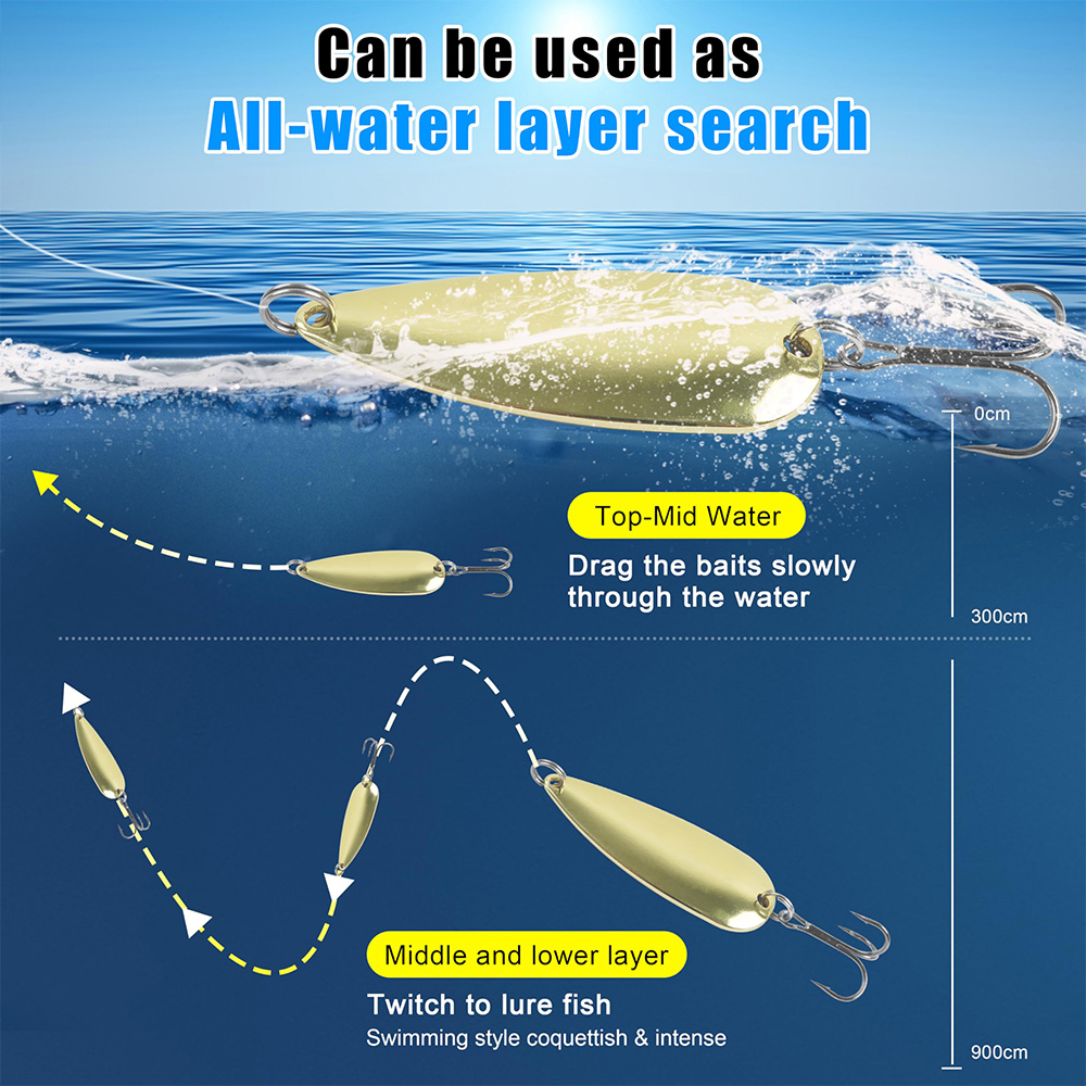 5 шт. рыболовные ложки, металл – обзор и цена Fishing Hook Treble