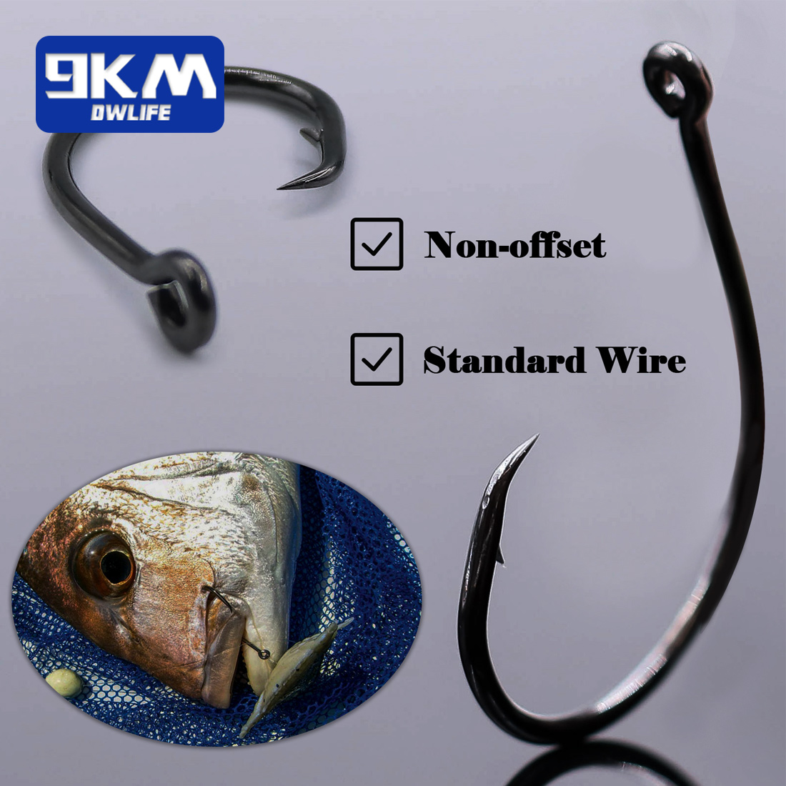 9KM 25-50 шт. прямые крючки с  – обзор и цена Fishing Hook Circle