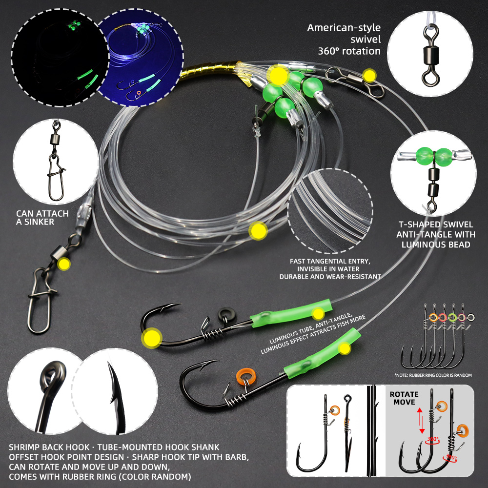 Рыболовные оснастки ZYZHE (1/3 – обзор и цена Fishing Hook Assortment