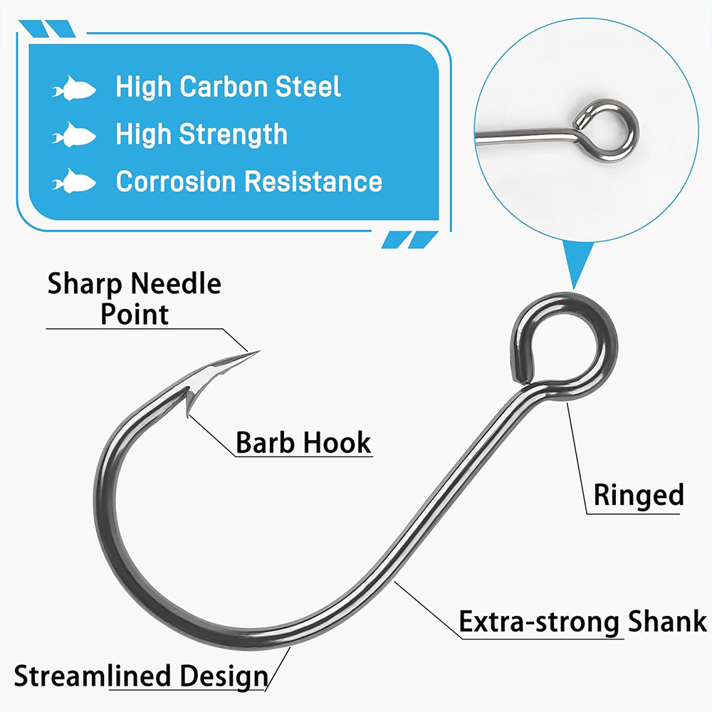 70 шт., встроенные одинарные к – обзор и цена Fishing Hook Circle