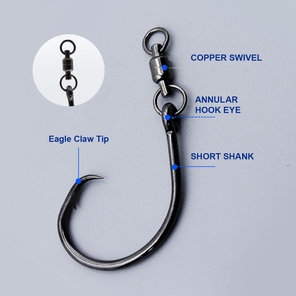 Крючки ZYZHE 3/6/9 шт. с вертл – обзор и цена Fishing Hook Circle
