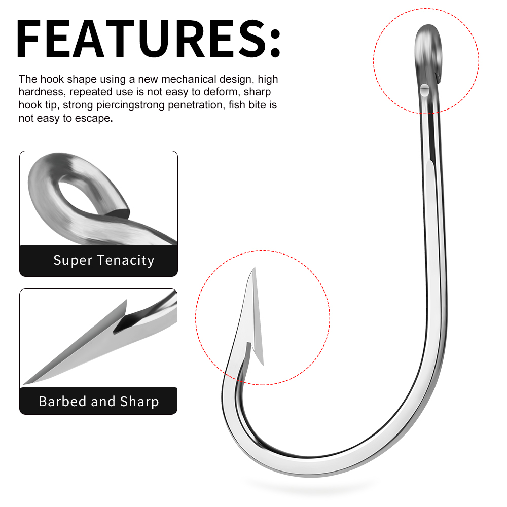 PROBEROS 5 шт. крючки из нержа – обзор и цена Fishing Hook Circle