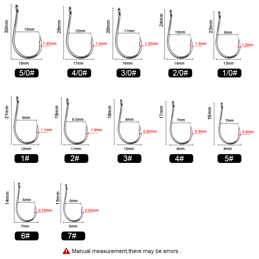 50-100 шт./коробка, рыболовные – обзор и цена Fishing Hook Circle